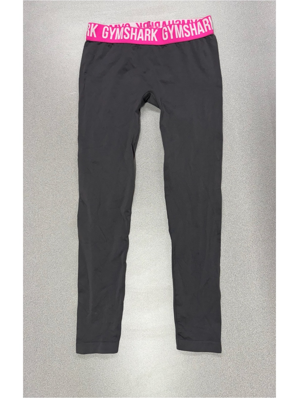 Gymshark Grey Tight with Pink Logo Waistband